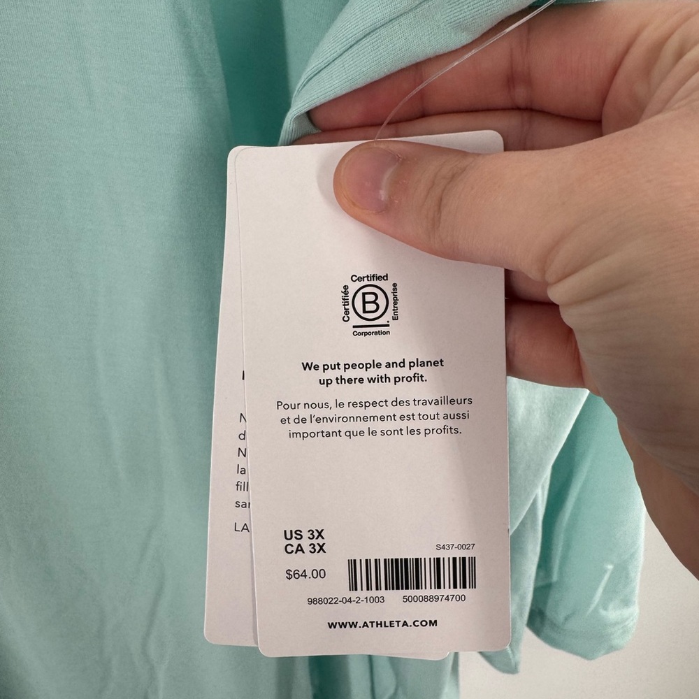 Athleta Light Blue Long Sleeve Top - Picture 5 of 8
